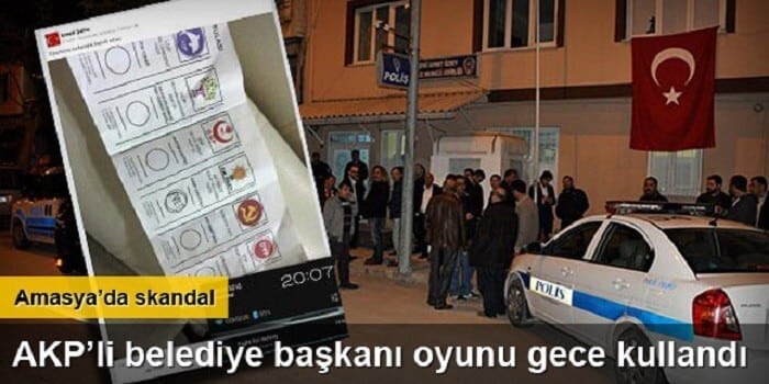 AKP’li Belediye Başkanı gece oy kullandı