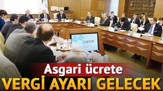 Asgari ücrete vergi ayarı