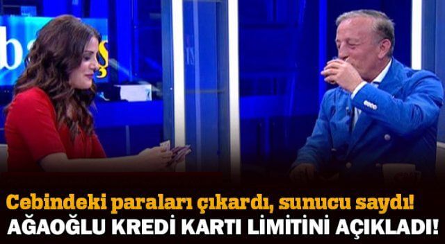 Ali Ağaoğlu kredi kartı limitini açıklıyor
