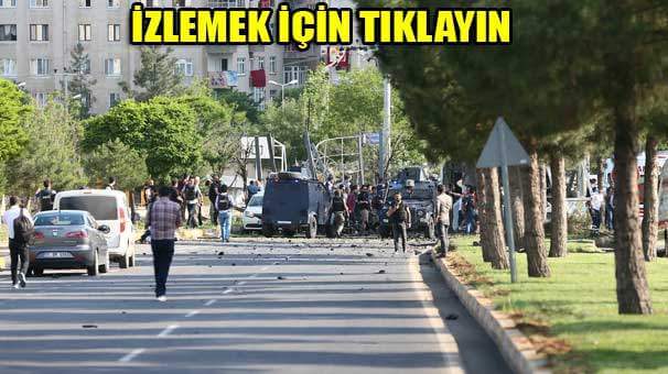 Diyarbakır’da polise bombalı araçla saldırı düzenlendi