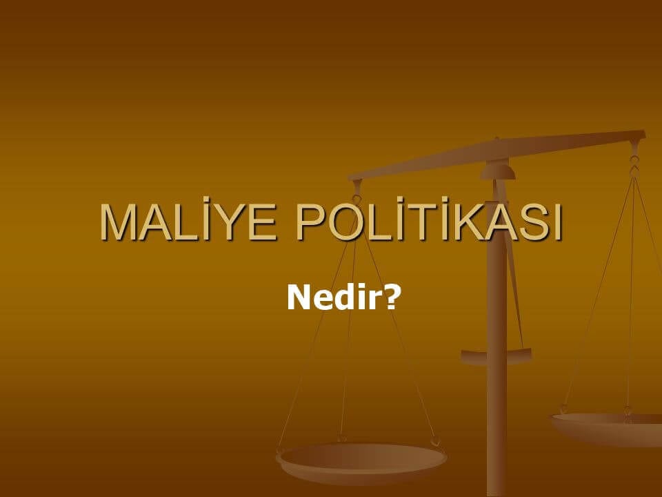 Maliye Politikası